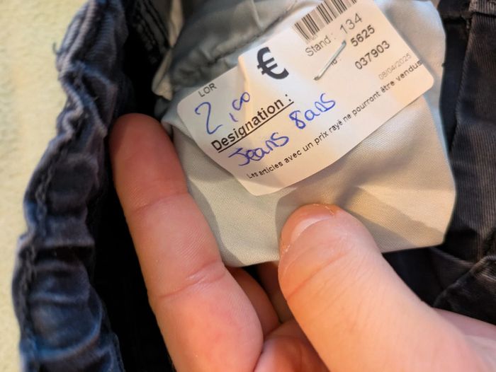 Pantalon en tweeds 8 ans bleu - photo numéro 3