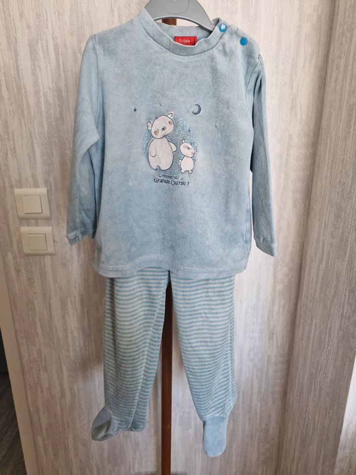 🎯 Ensemble pyjama garçon - Tissaia - Taille 3 ans - Coton/Polyester - photo numéro 2