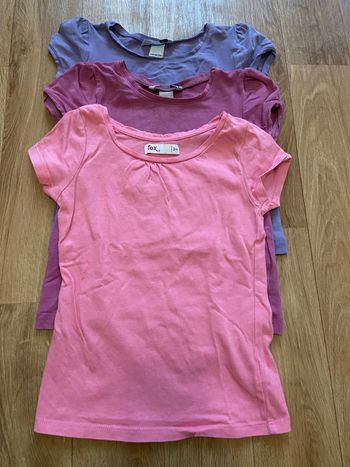 Lot de 3 t-shirt fille  4 ans