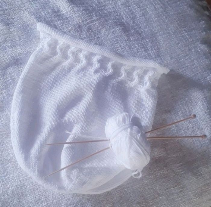 Cocon de naissance laine mérinos tricot bébé - photo numéro 6