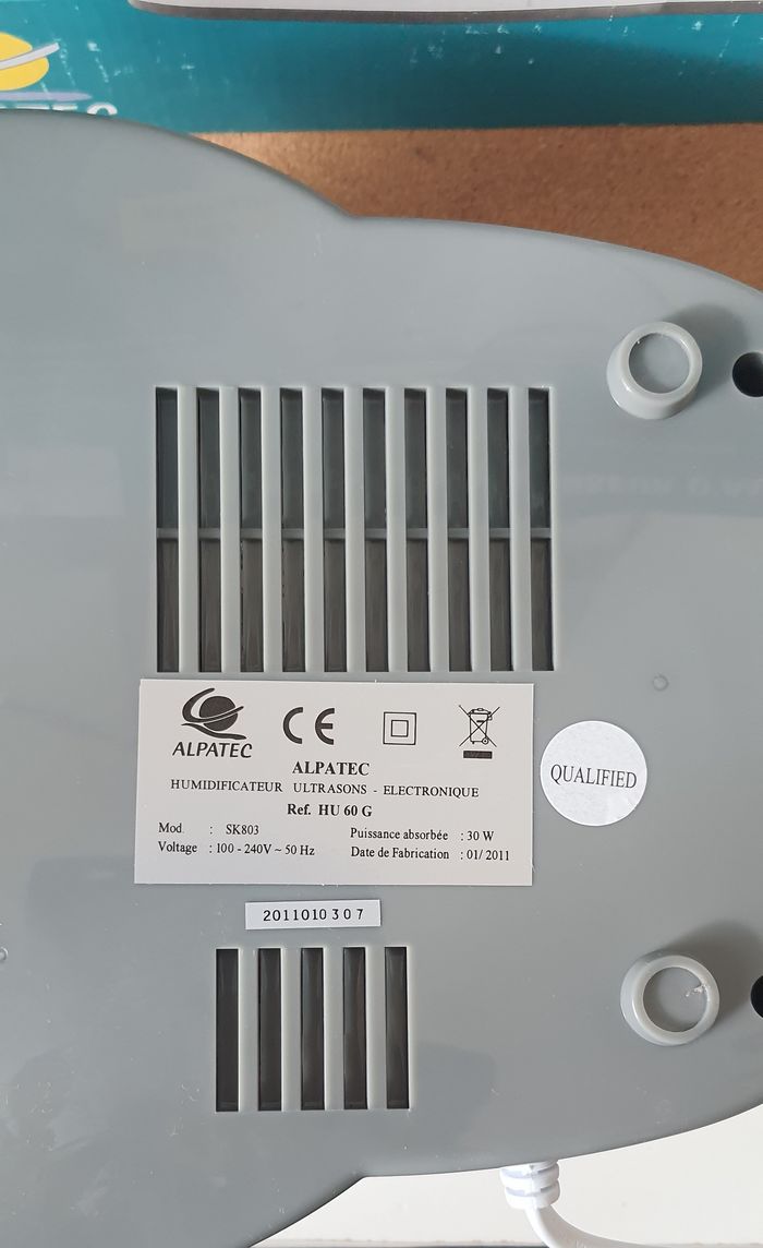 Humidificateur ioniseur d'air "Alpatec" - photo numéro 8