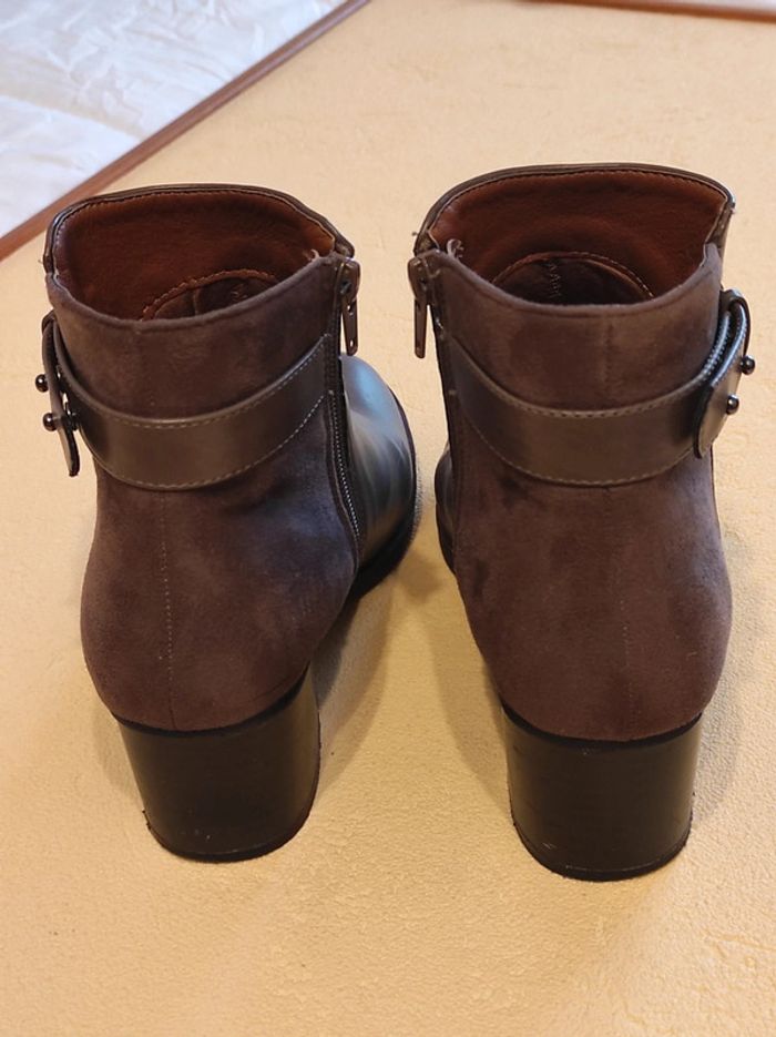 Bottines marron glacé - photo numéro 2