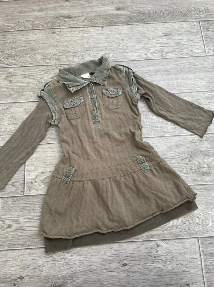 Robe kaki IKKS 2 ans