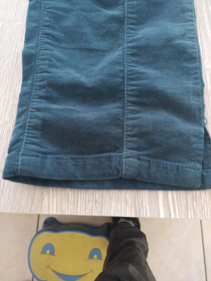 Pantalon breal velours bleu canard taille 38 - photo numéro 5