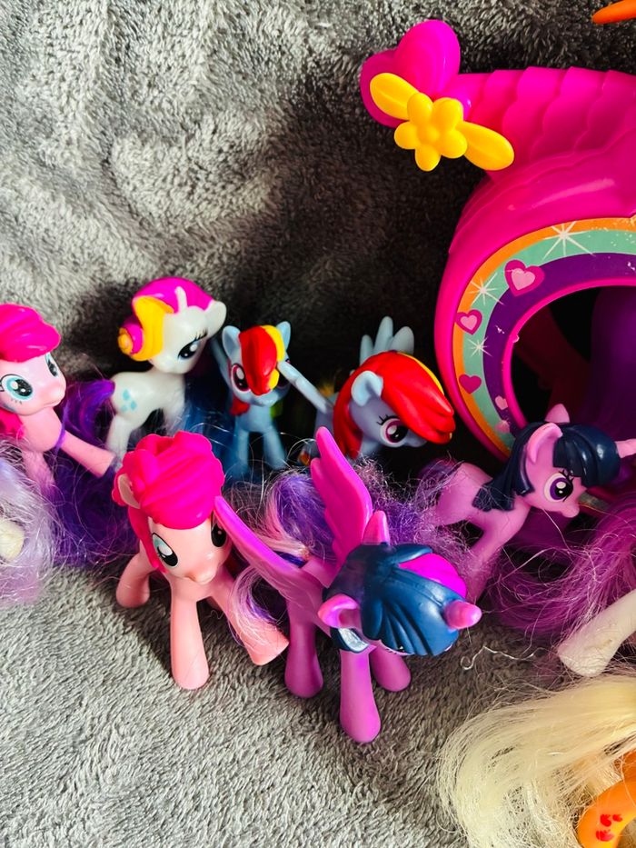 Lot mon petit poney avec hélicoptère - photo numéro 3