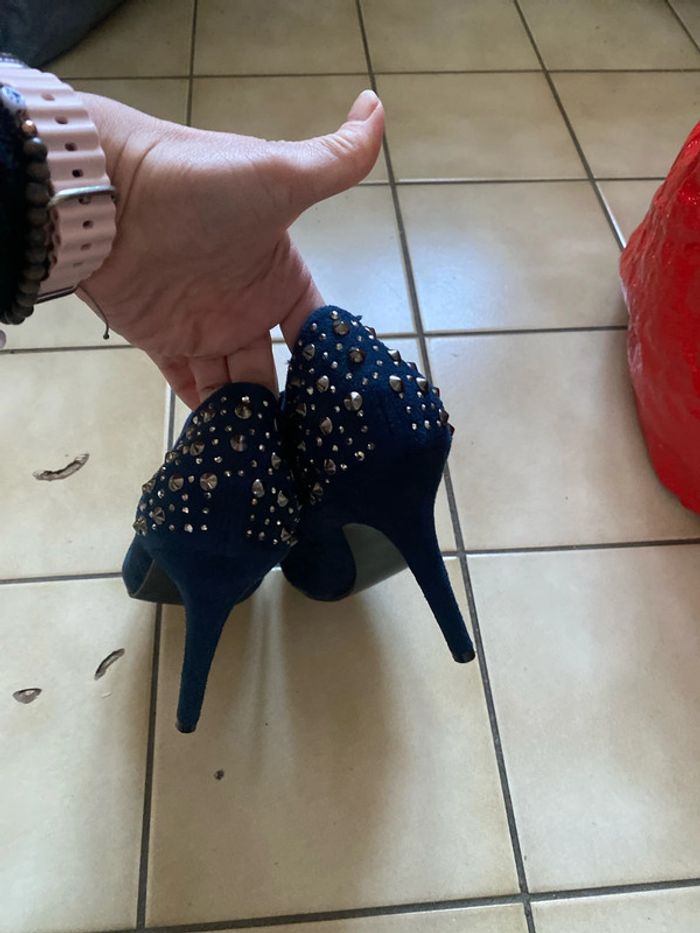 Bottines bleues taille 38 neuves - photo numéro 2