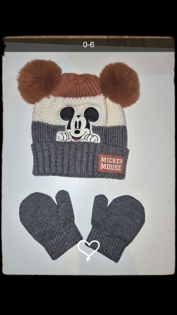 Ensemble bonnet gant