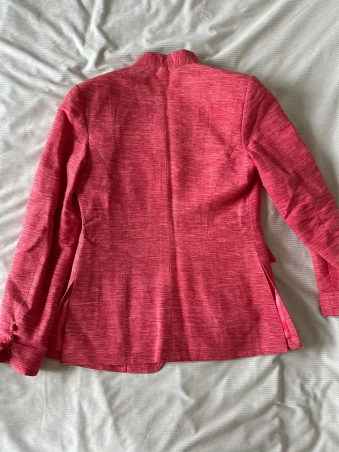 Veste rose en soie, taille xs natural silk - photo numéro 3
