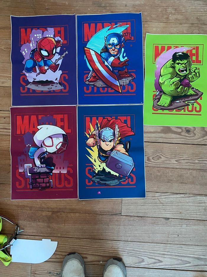 Lot de poster Marvel