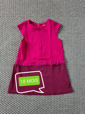 Robe courte avec noeud - 18 mois