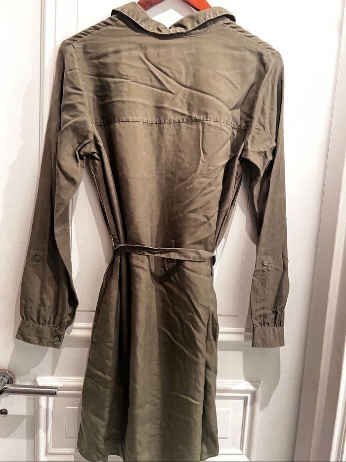 Robe chemise kaki - photo numéro 3