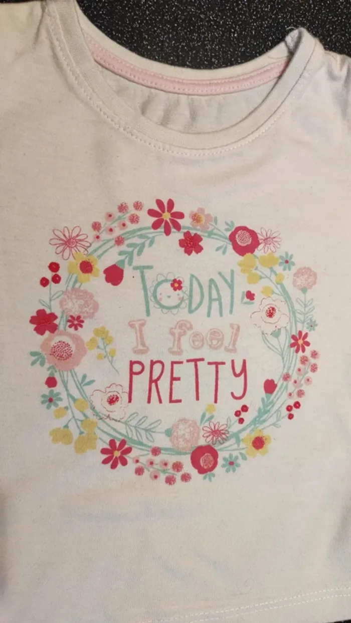 t-shirt à manches courtes + jupe taille 12 mois - photo numéro 6