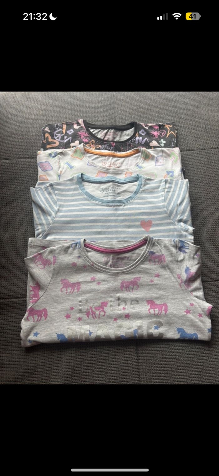 Lot 4 tee-shirts manches longues