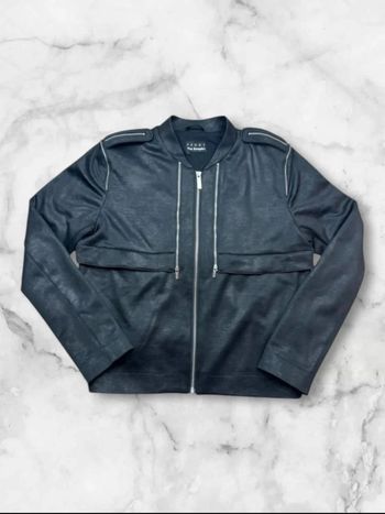 Veste noire The Kooples Sport effet cuir zippée homme taille L