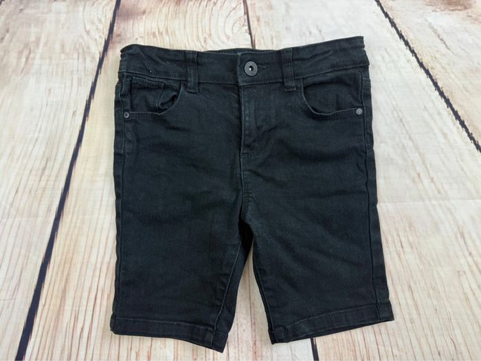 Bermuda en jeans noir coupe Skinny pour garçon 6/7 ans