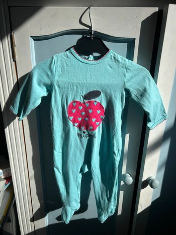 🌞 Pyjama été 9 mois 👶 Kiabi – motif pomme