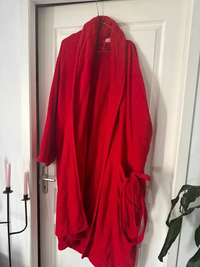Peignoir bouclettes mixte rouge IKEA