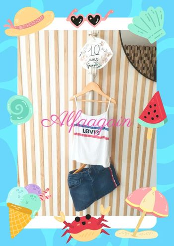 Ensemble jupe débardeur Levi's 10ans