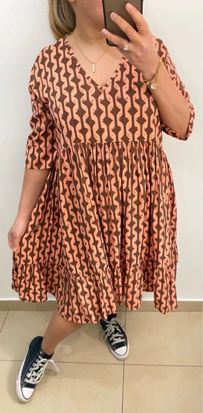 Superbe Robe Fluide Imprimée Taille Unique - photo numéro 4