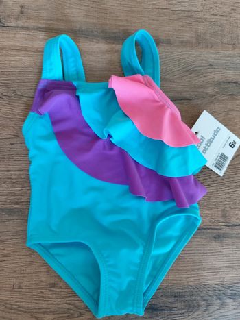 Maillot de bain fille bleu violet rose 6 mois