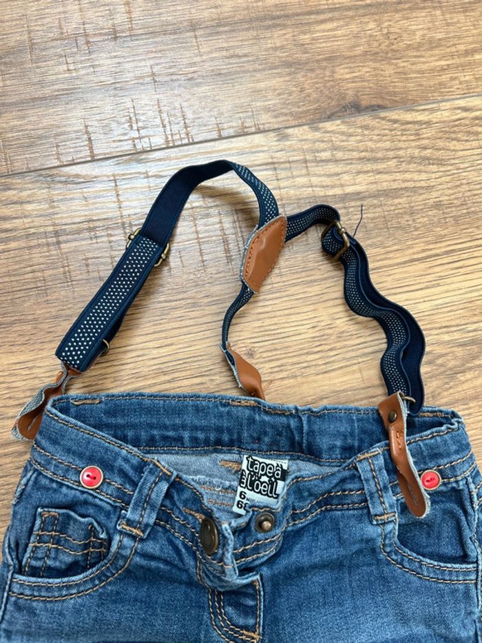 Jean bretelle fille - photo numéro 2