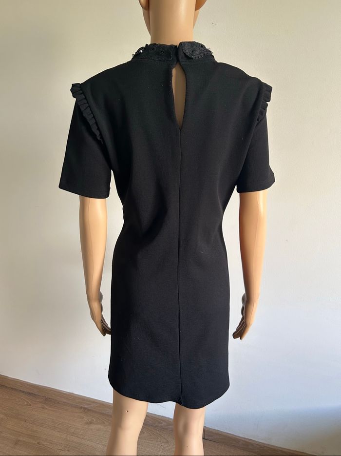 Robe noire avec strass à manches courtes Morgan taille 40 TBE - photo numéro 5