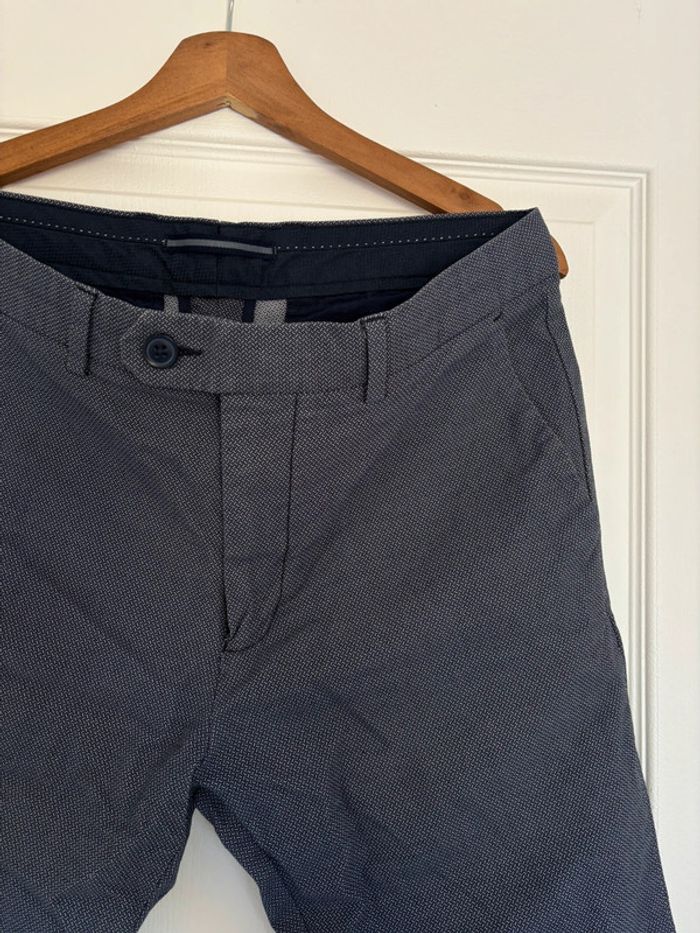 Pantalon de costume bleu/gris motifs légers Celio Taille 42 - photo numéro 3