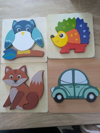 Puzzle en bois 5 pièces