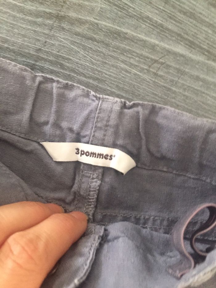 Short gris 3 pommes 3 Ans - photo numéro 2