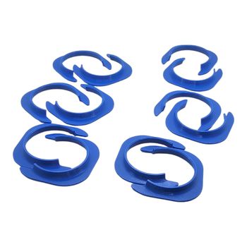 Lot de 12 adaptateurs bleu pour pots La Laitière – Multidélices