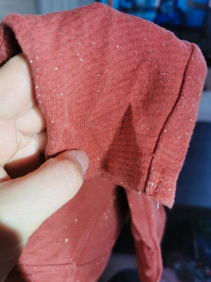 Pantalon corail détails dorés - photo numéro 2