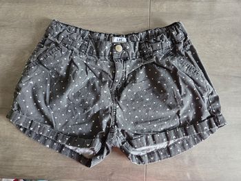 Short gris motifs blanc la Halle