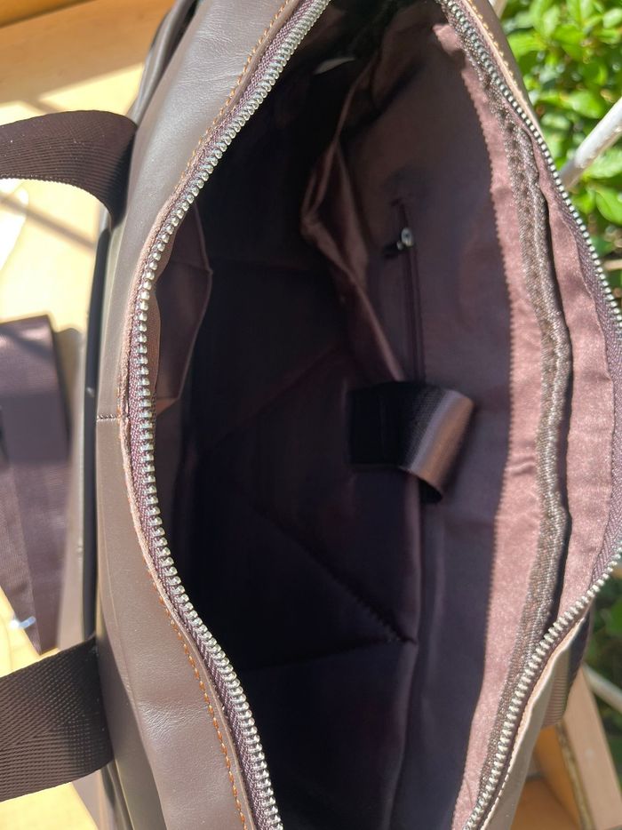 Sac business en cuir vachette marron neuf avec étiquette - photo numéro 8