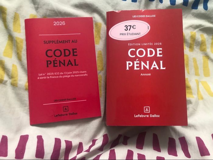 Livre code pénal 2026