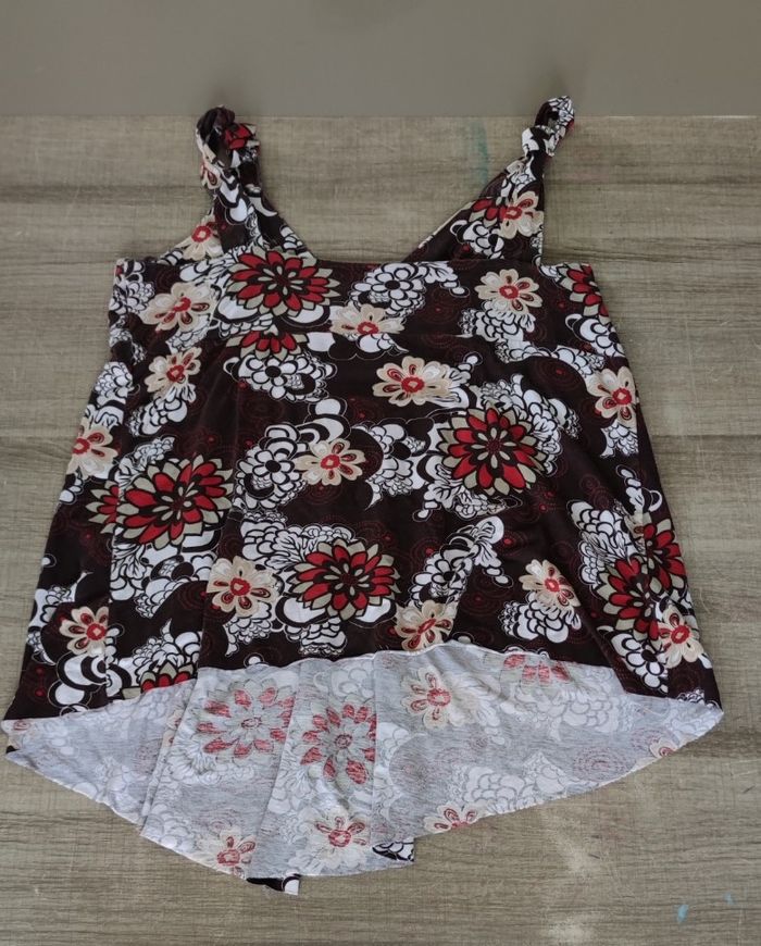 Débardeur taille 52/54 marque fashion + couleur marron pour femme - photo numéro 6