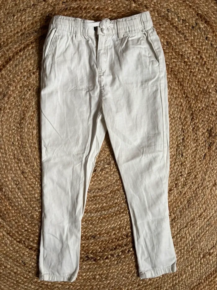 Pantalon blanc TAO 6 ans relaxed tbe - photo numéro 2