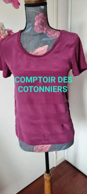 Tee-shirt coton et soie Comptoir des cotonniers