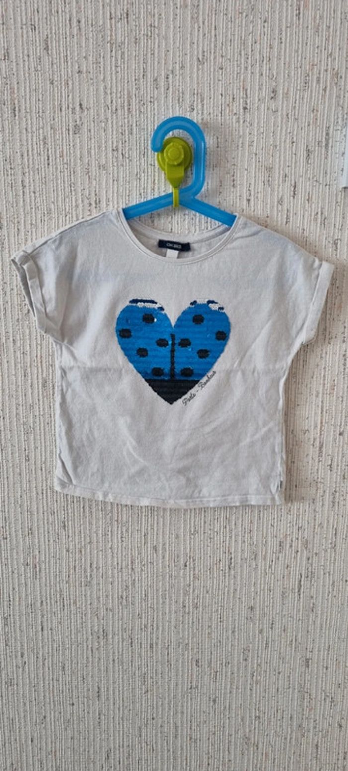 Tee shirt manche courte taille 6 ans okaidi
