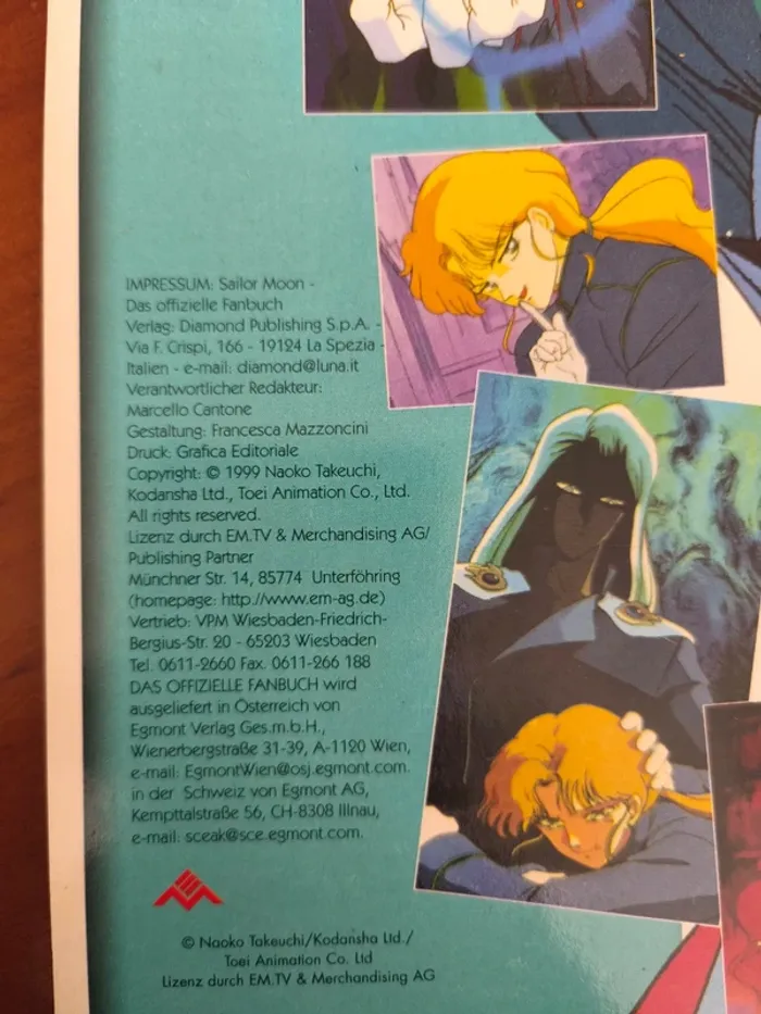 Livre sailor moon sailor fanbuch das offizielle 1999 - photo numéro 7