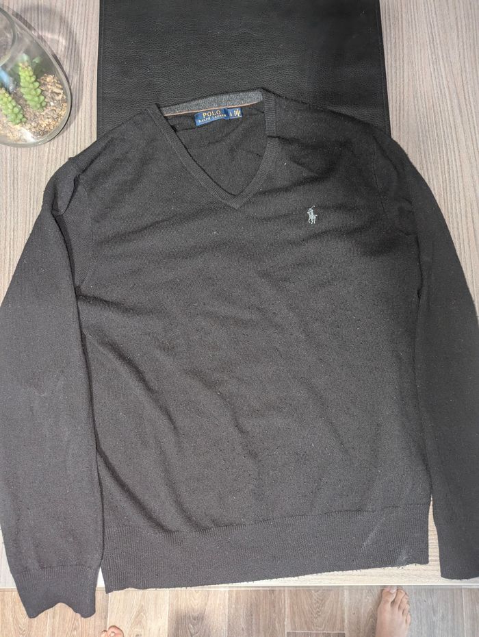 (Négociable) Pull en laine col en V Ralph Lauren - photo numéro 2