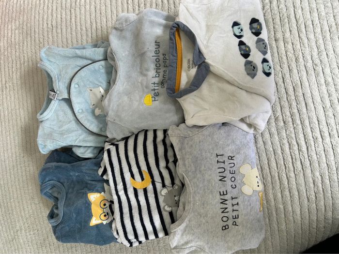 Lot pyjamas velours