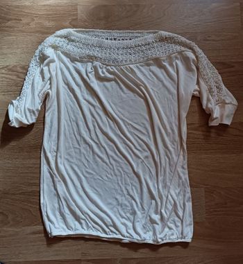 Tee shirt écru L Promod