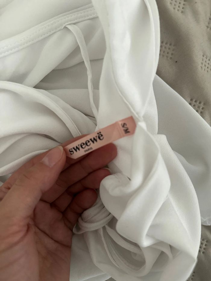 Haut sweewé blanc s/m TBE - photo numéro 4