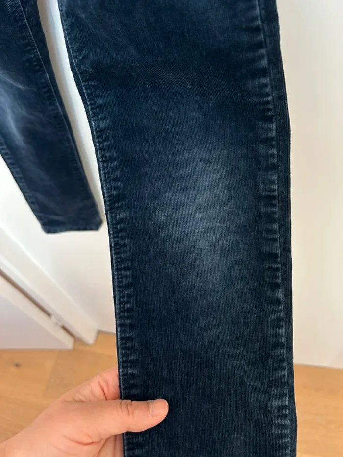 Pantalon velour milleraies slim garçon 7 ans ikks - photo numéro 4
