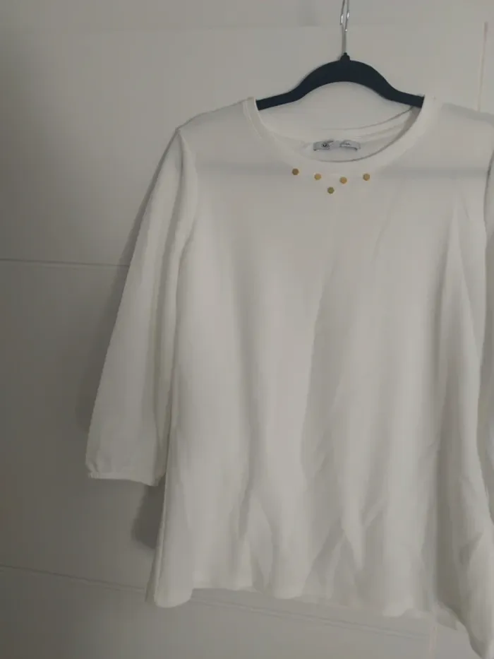 Blouse blanche "U Collection" - Taille 42/44 - photo numéro 2