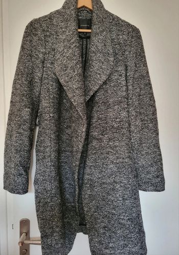 Manteau long léger gris foncé