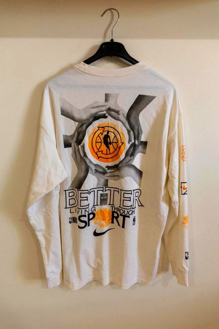 C46 t-shirt blanc Nike L - photo numéro 2