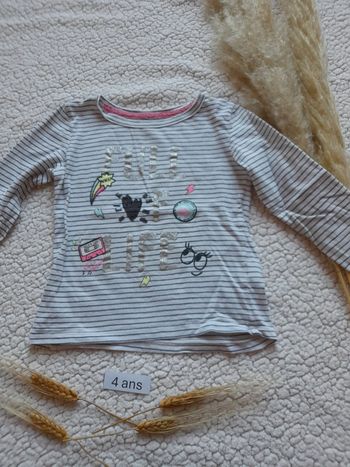 T shirt 4 ans Manche longue