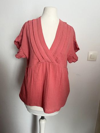 Blouse, chemisier couleur saumon taille L