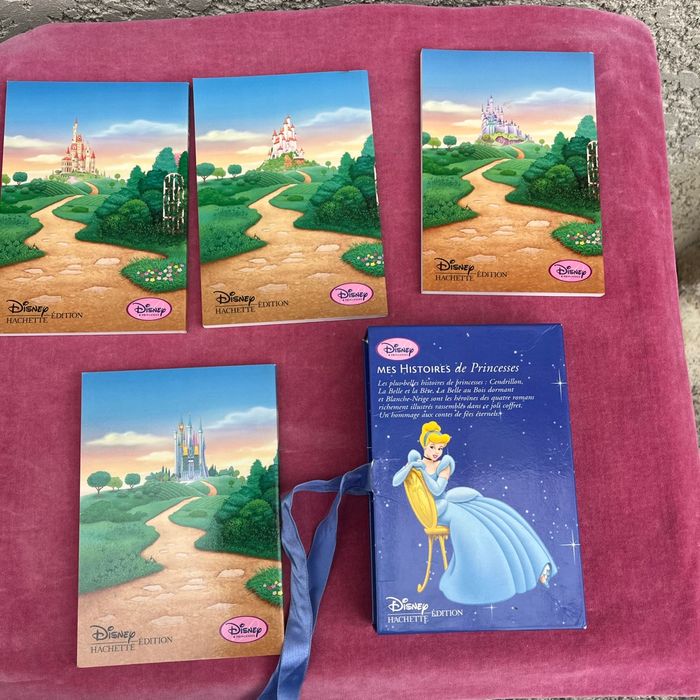 4 livres de  Disney  princesse  avec le coffret . - photo numéro 2